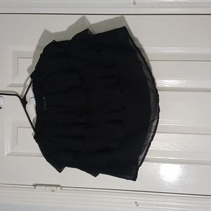 PrettyLittleThing Layered Flowy Skirt With See-Through Fabric